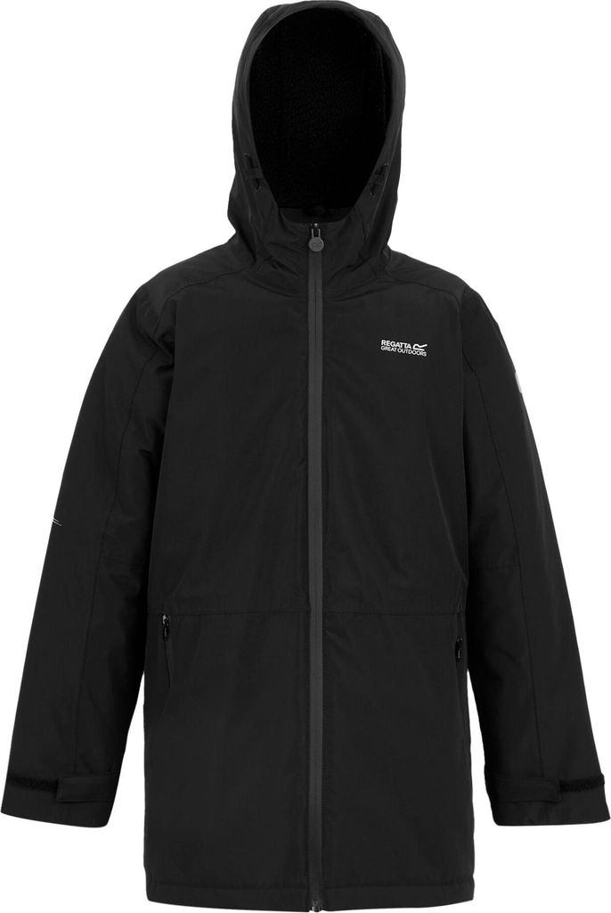 Regatta - "Farbank II" Jacke, wasserfest für Kinder RG12223 (164) (Schwarz)
