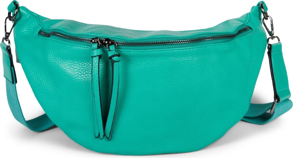 styleBREAKER Damen Halbmond Schultertasche groß | Crossbody Umhängetasche Handtasche mit 2 Wege Reißverschluss & verstellbarem Schultergurt 37 x...