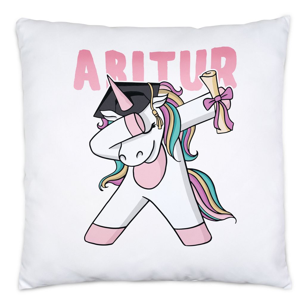 Abitur Kissen Inkl. Füllung Einhorn Pferd Abschlussgeschenk Abitur Humorvoll Gymnasium Geschenkidee
