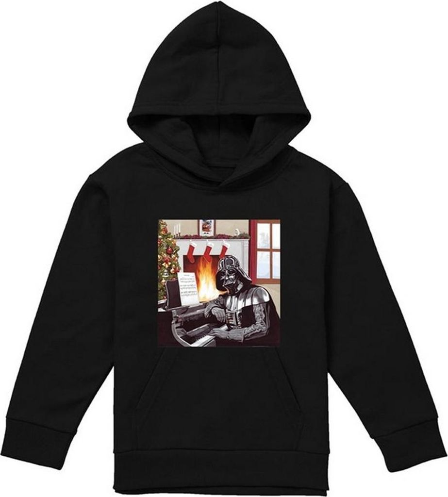 Star Wars - "Christmas Carols" Kapuzenpullover für Kinder TV23873 (116) (Schwarz)
