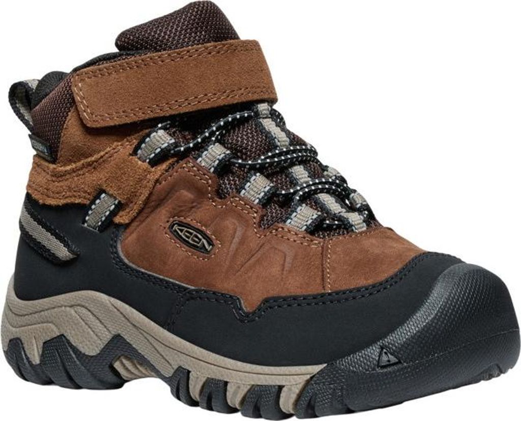 Kinder-Wanderschuhe KEEN TARGHEE IV MID WP CHILDREN, bison/brindle Schuhgröße: US 12