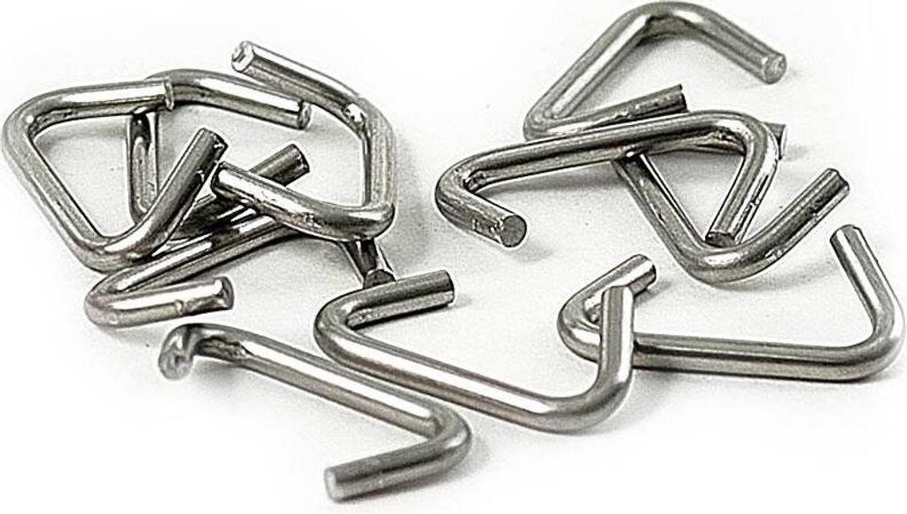Set aus 10 Stück Leinenclips 8mm aus robustem und rostfreiem Edelstahl