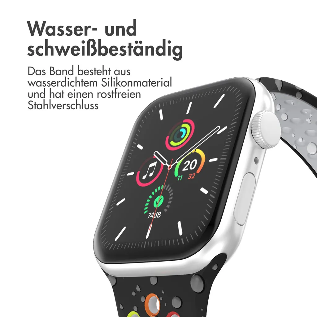 Watch Ultra - 49 mm, Watch Ultra 2 - 49 mm, Watch SE - 44 mm, Watch SE 2023 - 44 mm, Watch SE 2022 - 44 mm, Watch 9 - 45 mm, Watch 8 - 45 mm, Watch 7 - 45 mm, Watch 6 - 44 mm, Watch 5 - 44 mm, Watch 5 - 44 mm, Watch 4 - 44 mm, Watch 44 mm, Watch 42 mm, Watch 3 - 42 mm, Watch 2 - 42 mm, Watch 1 - 42 mm, Watch 10 - 46 mm Watch 10 - 46 mm Watch Band: imoshion Sport+ Band - 7