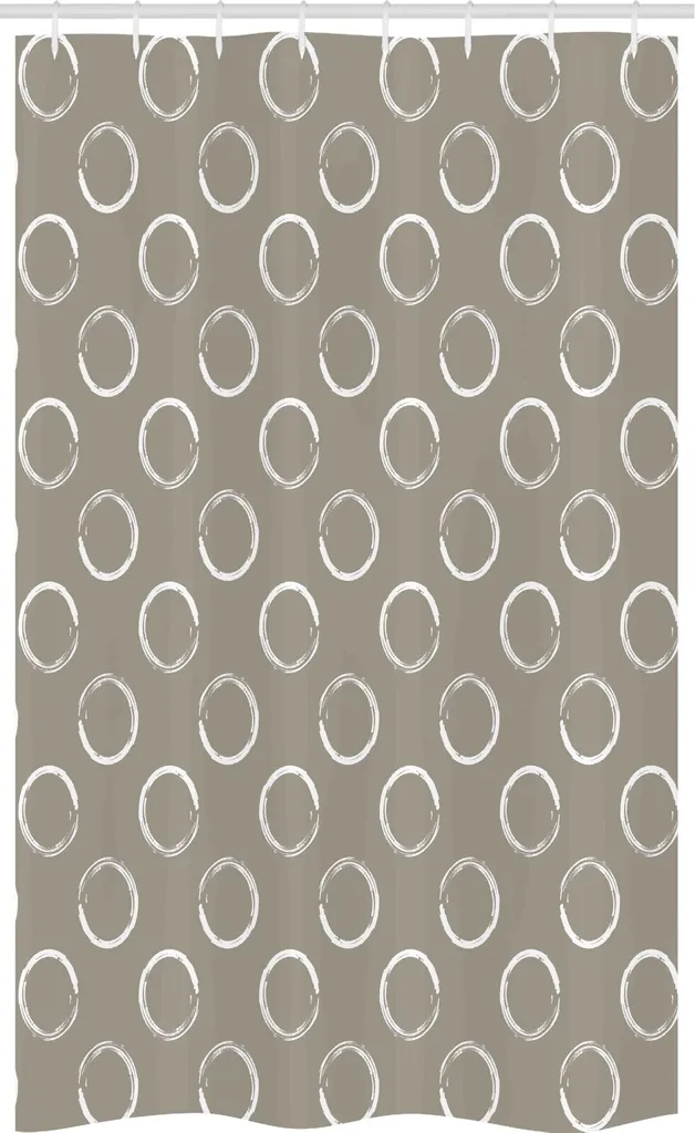 Tenda Doccia ABAKUHAUS Stretta 120x180 cm Tortora Grungy Art con Ganci