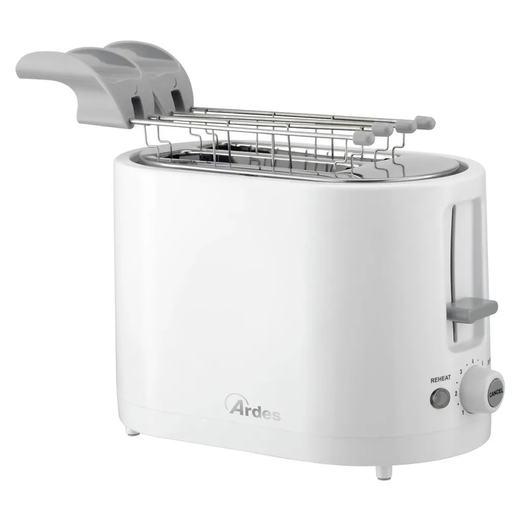 Grille-pain 2 tranches Ardes ARTOAST01 blanc avec minuterie précise