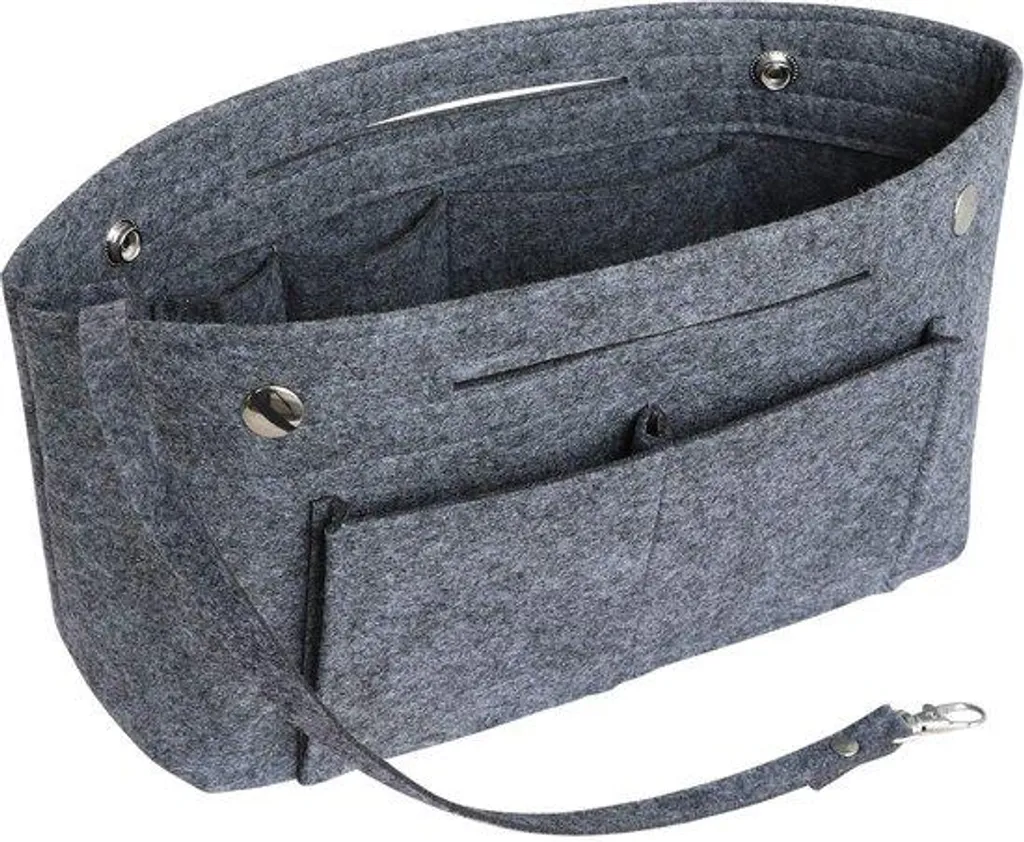 Fini le désordre avec cet organiseur de sac gris XL et porte-clés