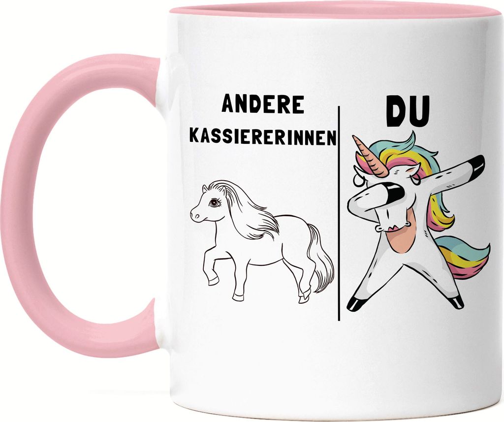 Andere Kassiererinnen Du Tasse Rosa Pferd Einhorn Humor Lustig Unicorn Geschenk Apotheke