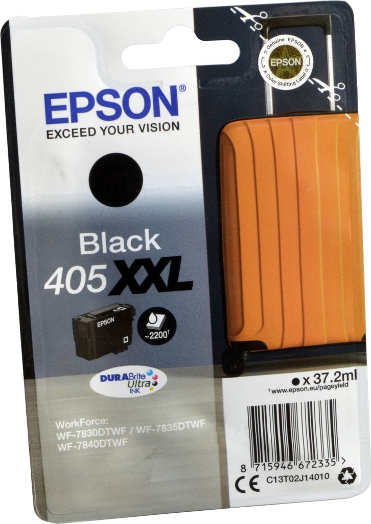 Epson Singlepack Black 405XXL DURABrite Ultra Ink, Produktbild 