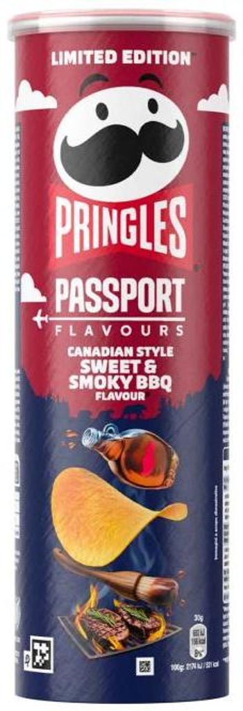 Pringles Passport Flavours Canadian Style Sweet & Smoky BBQ Produktbild 