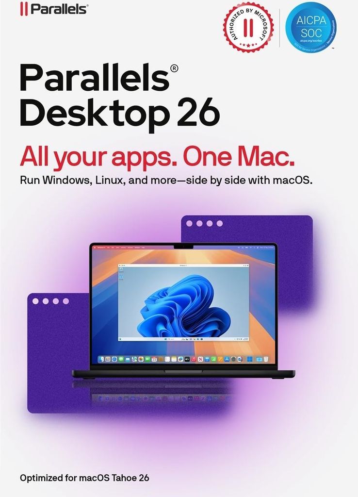Parallels Desktop 26 Standard für MAC / 1PC / Dauerlizenz / DE/ML / (Lizenz per EMail)