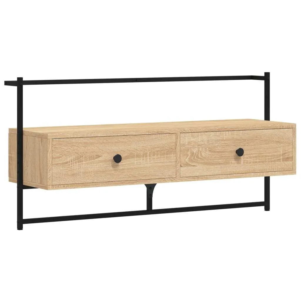 Mobile TV Sospeso SYFAX™ 100,5x30x51 cm Rovere Sonoma - Organizza Casa