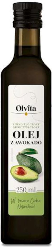 A bottle of Olvita cold-pressed avocado oil.