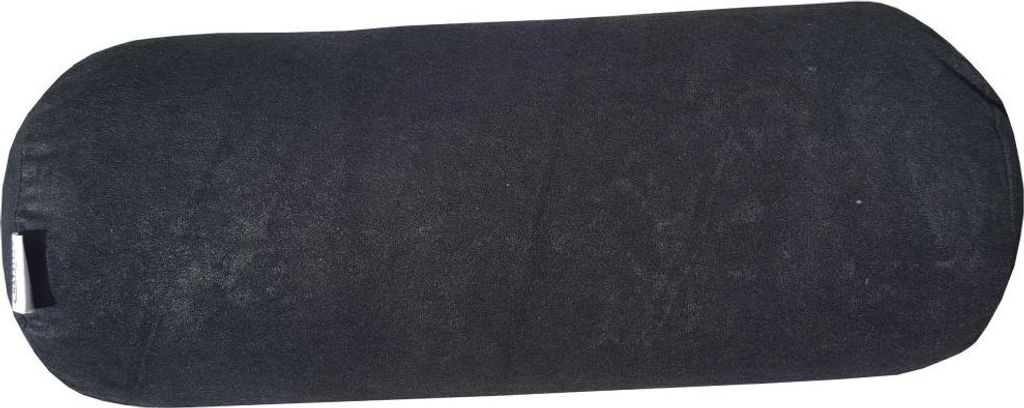 Rullo riabilitativo nero, cuscino cervicale rilassante - Immagine del prodotto 