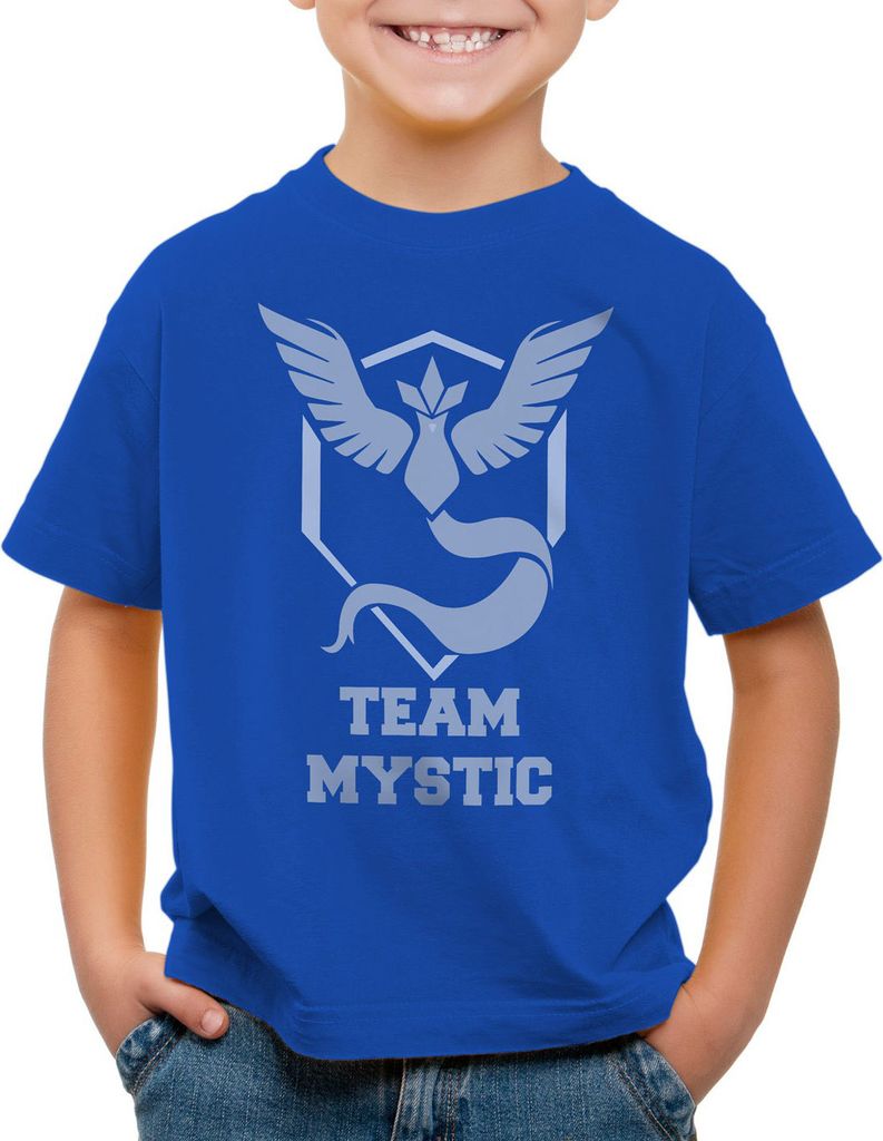 BaumwolleCloud Team Mystic Kinder T-Shirt Team Blau Blue Weisheit