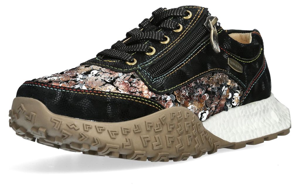 Laura Vita Damen Pailletten glänzende Details Produktbild 
