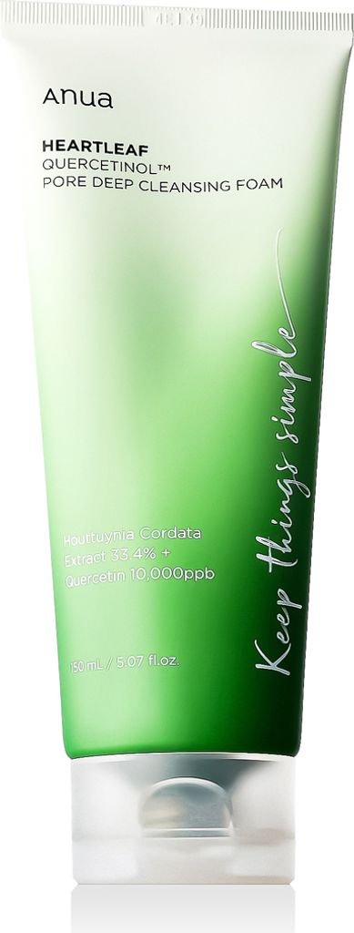 Anua Heartleaf Quercetinol Pore Deep Cleansing Foam Głęboko oczyszczająca pianka do twarzy, 150 ml