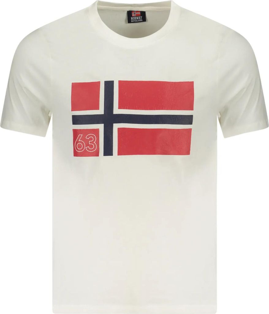 NORWAY 1963 Herren KURZARM-T-SHIRT Weiß 856022_BIWHITE : Größe - L Größe: L