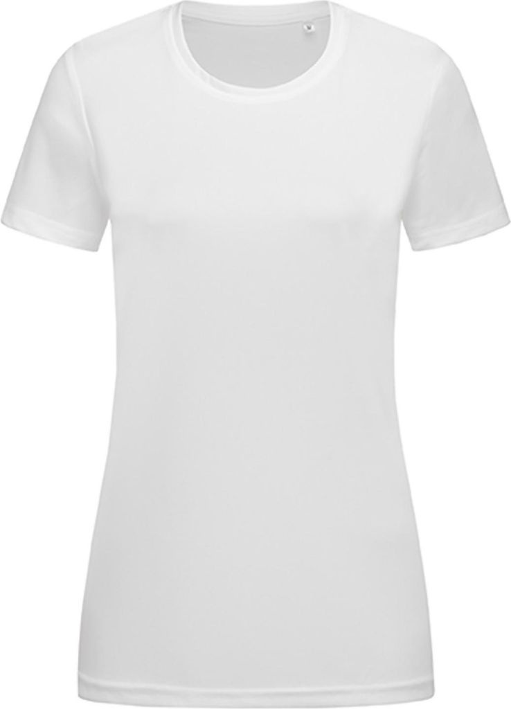 Stedman ST8100 | Damen Sport T-Shirt Crew Neck Active - Farbe: White - Größe: XXL