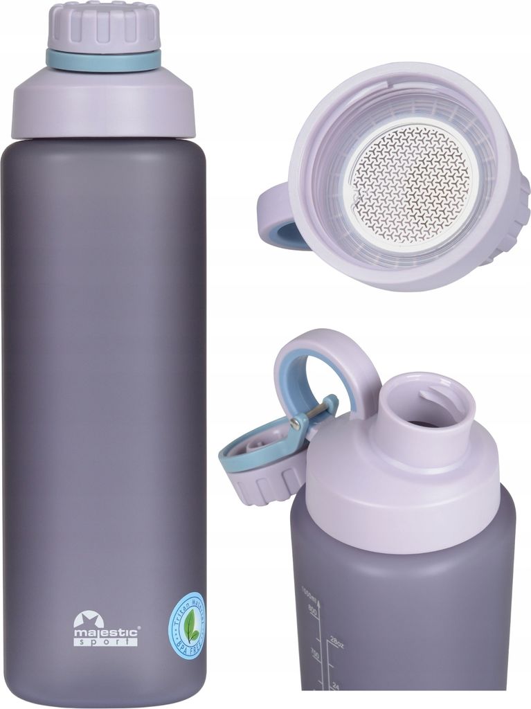 Tritan Bpa Freie Wasserflasche Mit Griff Fitness Sport 1L Majestätisch