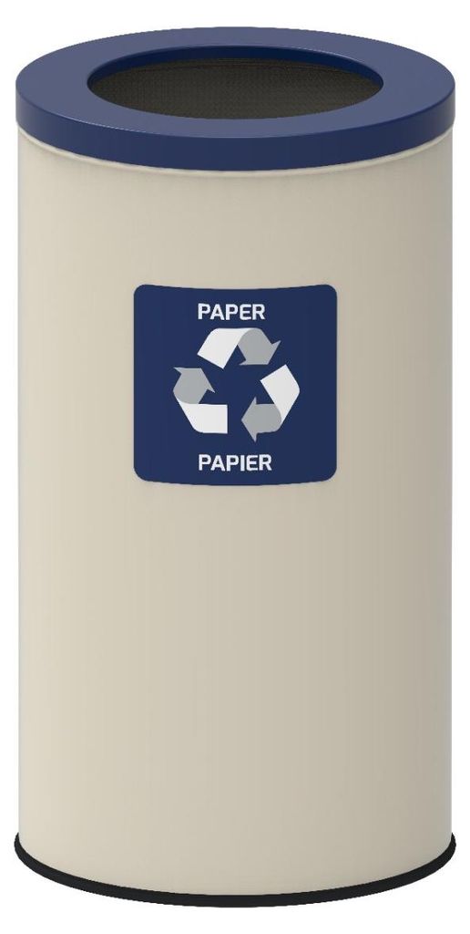 Alda Recyclingbehälter Eko Nord Weiß 75l - Gelb