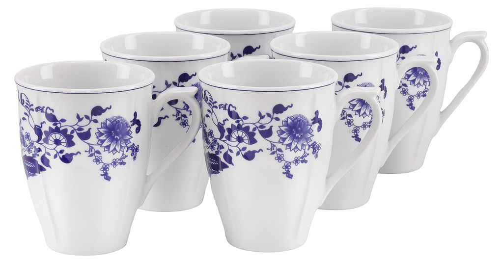 CreaTable, 25335, Flora Zwiebelmuster, Kaffeebecher 6-tlg, Produktbild 