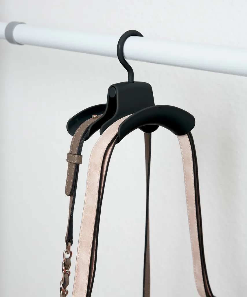 Support de sacs Herkules noir robuste en acier pour rangement vertical - 9