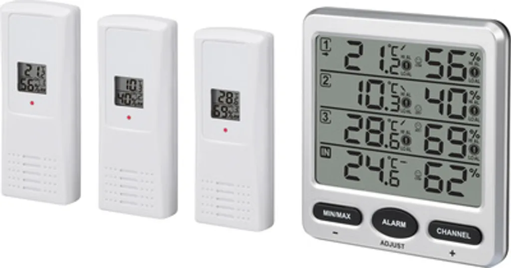 Thermomètre sans fil TF0073 pour surveillance de serre et de maison