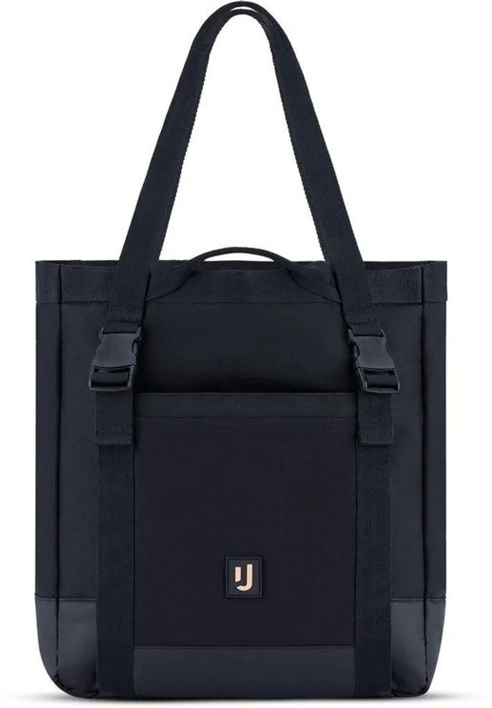 Sac fourre-tout imperméable noir format cabas idéal festivals et été