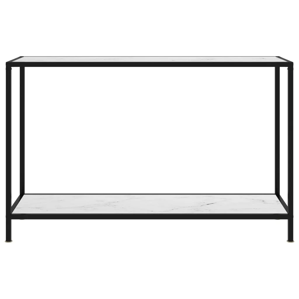 SYFAX Tavolo Consolle Bianco 120x35x75 cm | Mobile Salvaspazio Casa