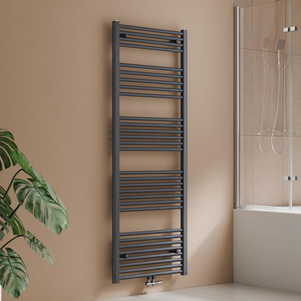 Radiador toalla de 160 x 60 cm, 761 W, color antracita, Imagen del producto 