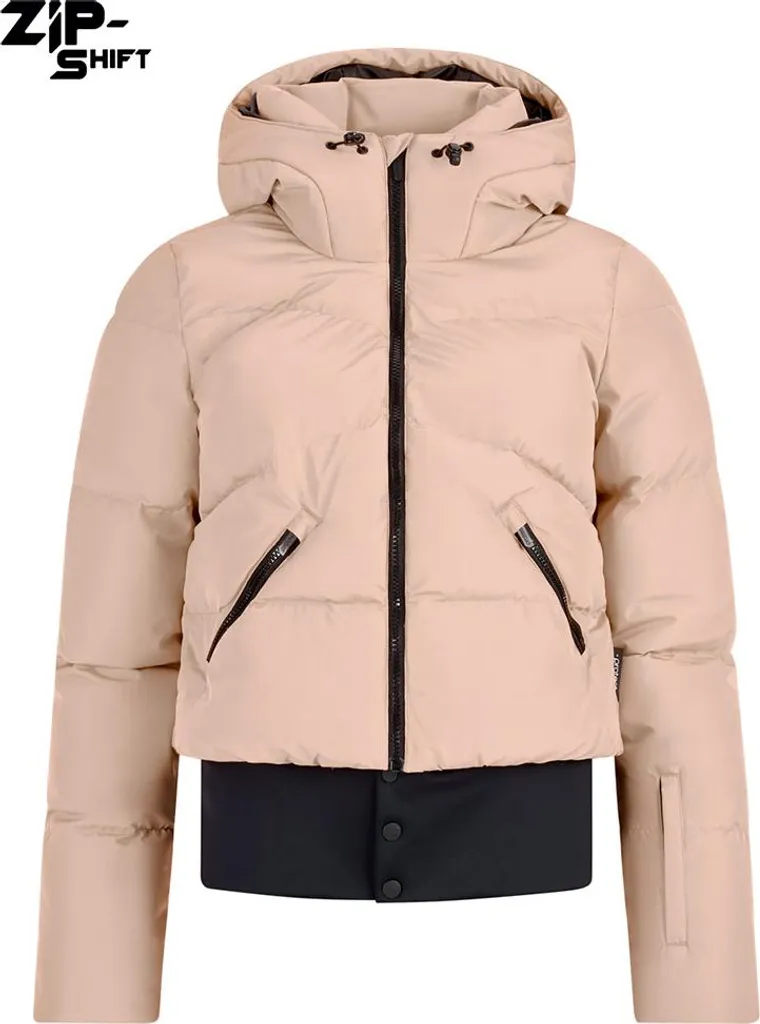 Veste de Transition Femme Beige Protest Preppy Zip-shift Taille M Chic