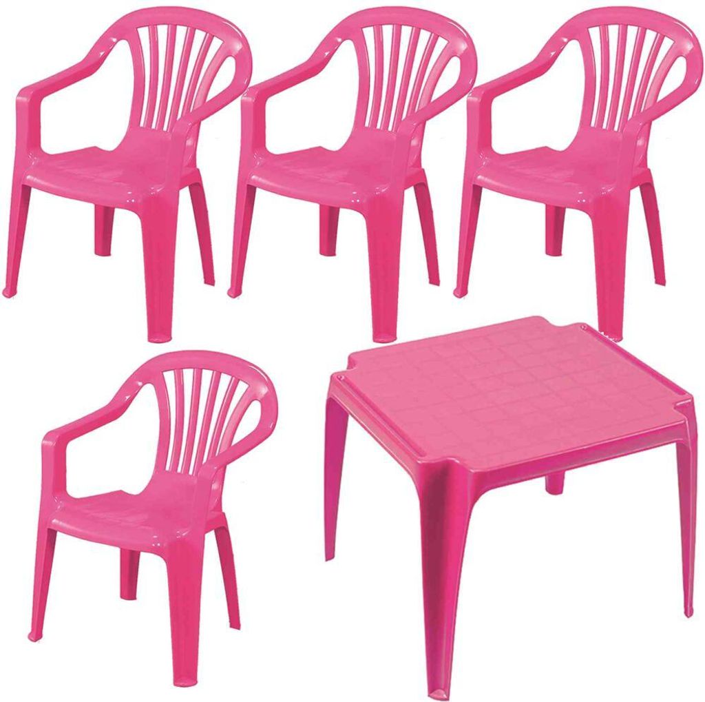 Kindergartenmöbel Progarden Kindermonoblock Set 4 -Sitzer 5 Produktbild 