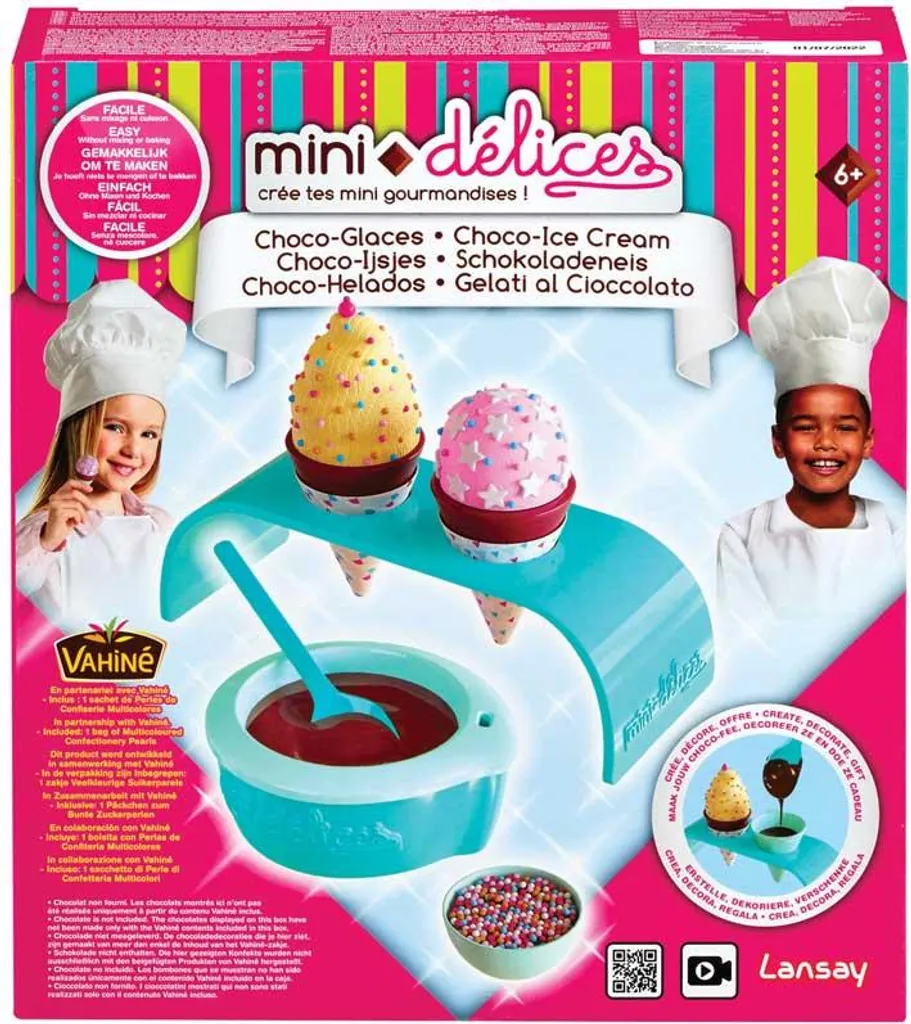Jeu de Rôle Play-Doh Crème Glacée Choco Cones Activité Créative