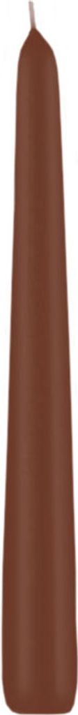Spitzkerzen Kastanie Braun 250 x Ø 25 mm, 12 Stück, rußarm, Produktbild 
