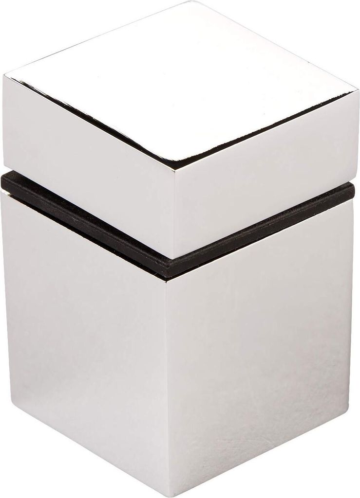 1 Stück Regalbodenträger Cube II Chrom poliert Glasbodenträger