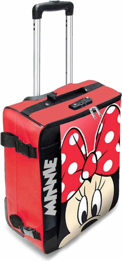 Valise trolley Disney Minnie pliable 55cm idéale pour l'avion