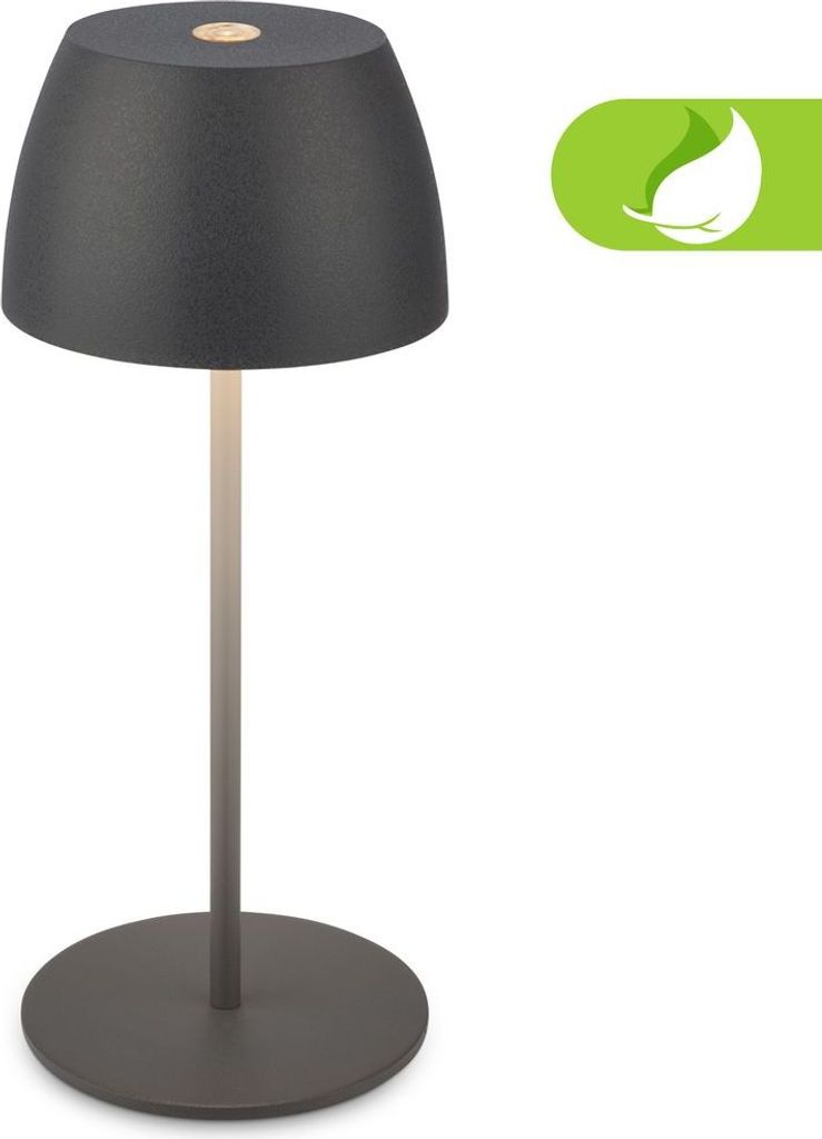 Mini LED stolní lampa 20cm bezdrátová IP44 dobíjecí stolní Obrázek produktu 