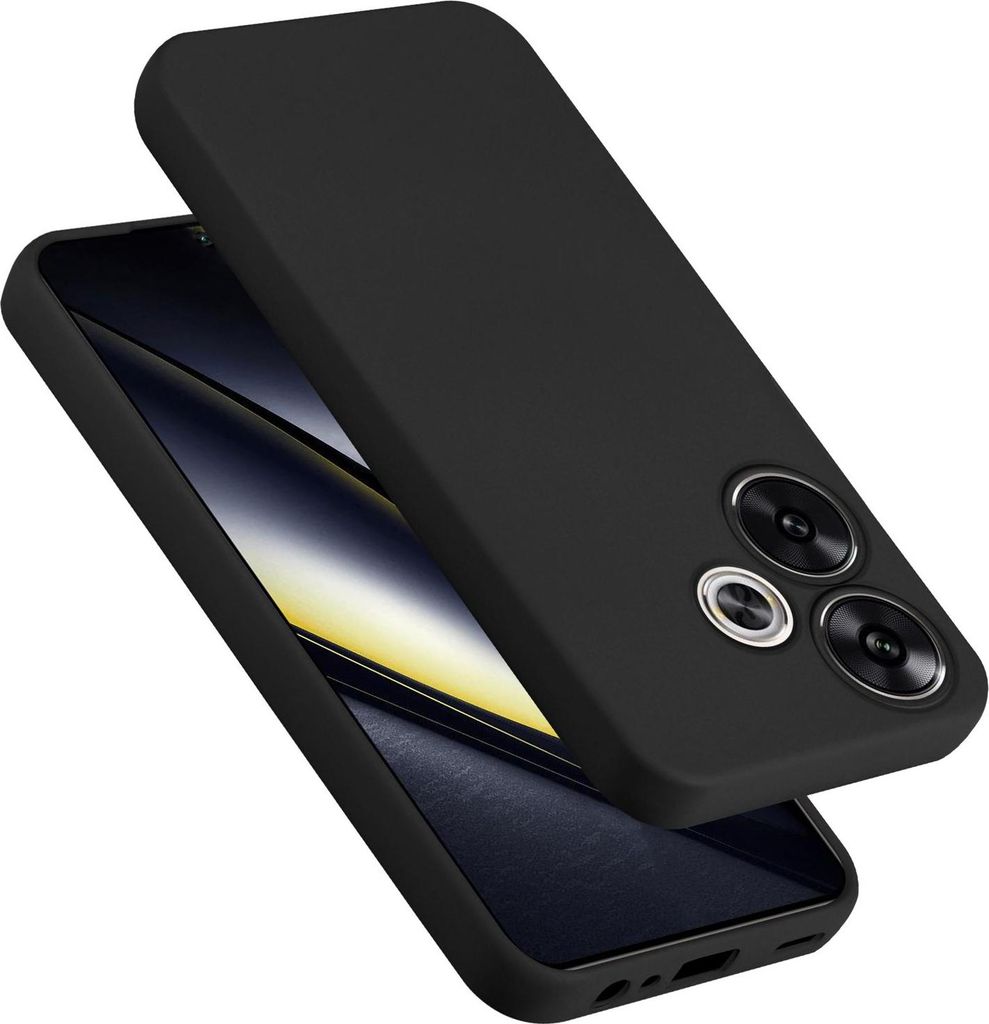 Cadorabo Hülle für Xiaomi Poco F6 Hülle Silikon Handyhülle Case aus flüssigem Silikon, Kratzfeste und stoßfeste Schutzhülle für Xiaomi Poco F6