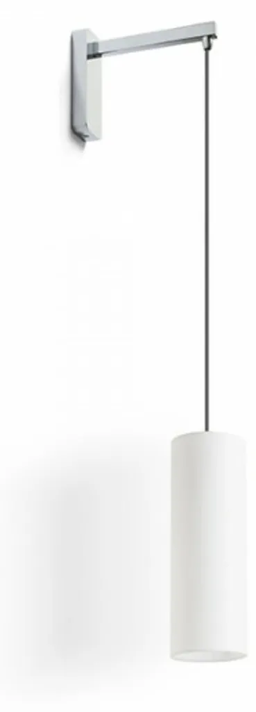 Luminaire mural HUDSON blanc et chrome avec ampoule LED E27 11W 230V
