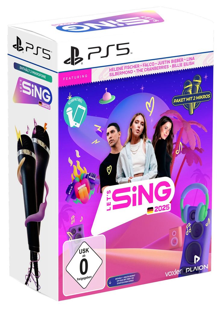 PLAION Let's Sing 2025, PlayStation 5, T (neplnoletí) Obrázok produktu 