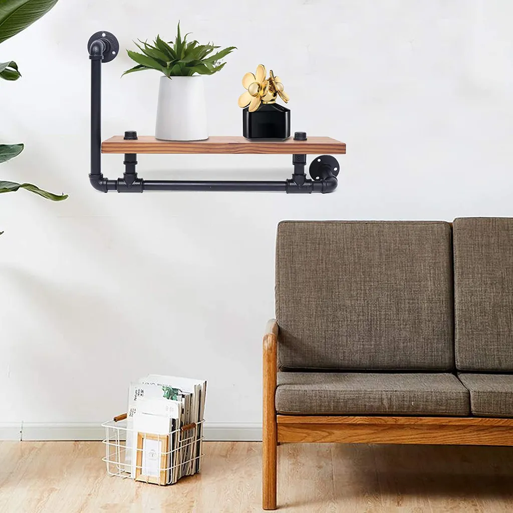Étagère de rangement murale créative en bois design scandinave 53 cm