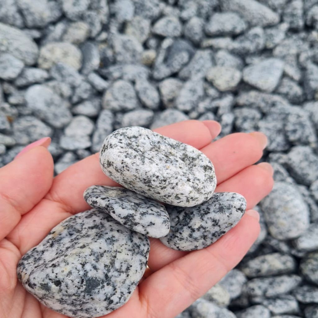 Dalmatiner Zierkies 2–4 cm 5 kg – Grauer Naturstein mit Produktbild 
