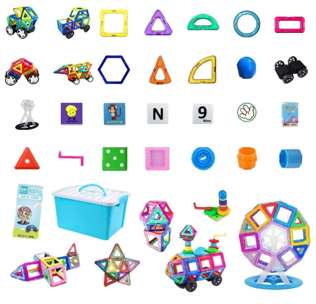 Magnetische Bausteine 272 Teile mini Magnet Spielzeug Kinder DIY Magnetspielzeug Magnet Spielzeug Lernspielzeug Geburtstag Vorschule Kinder Kleinki...