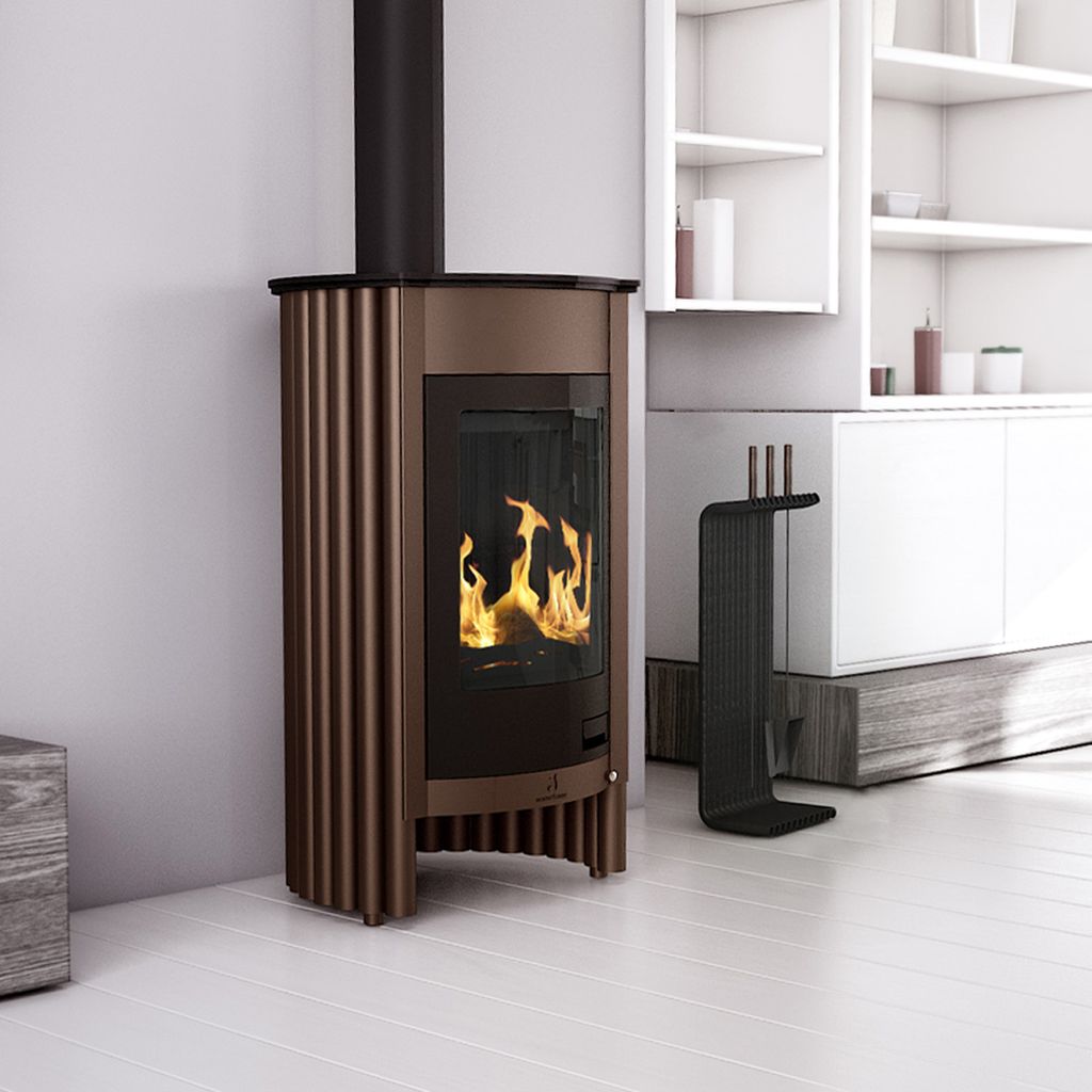 HS FLAMINGO poêle MASTERFLAMME Medie I - brun - velours Image du produit 