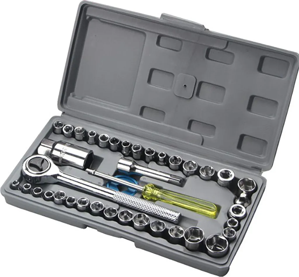Coffret de douilles multifonctionnel 40 pièces avec boîtier portable