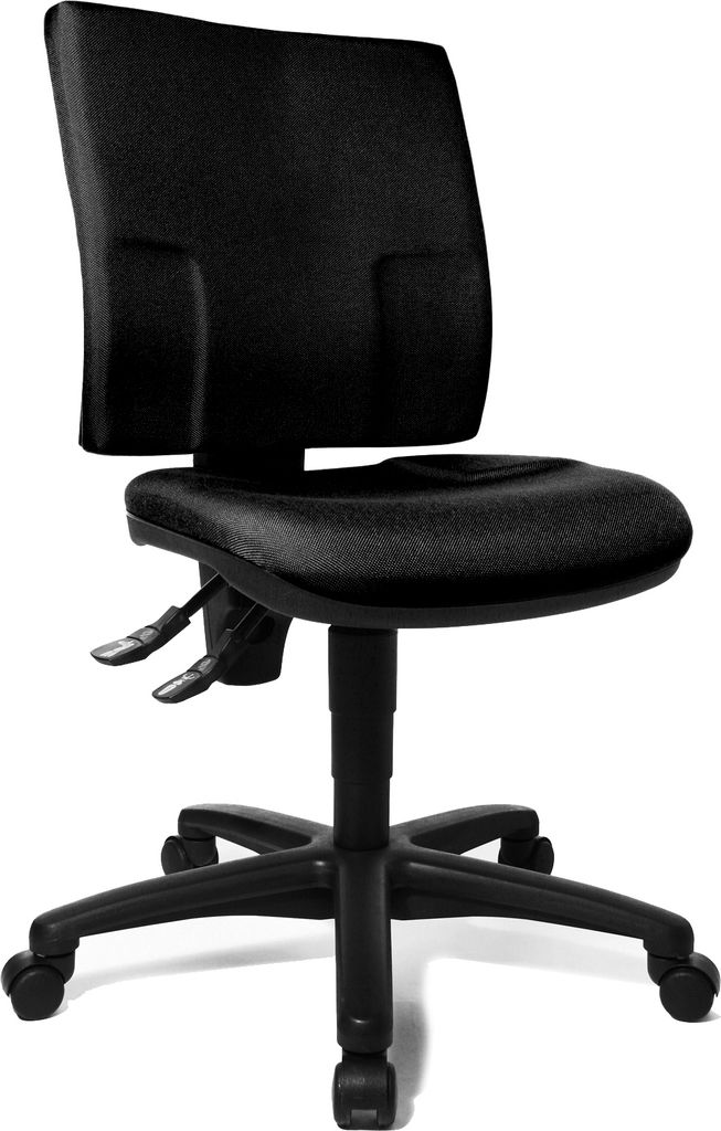Topstar Bürodrehstuhl Bandscheiben Drehstuhl Bürostuhl schwarz 210150