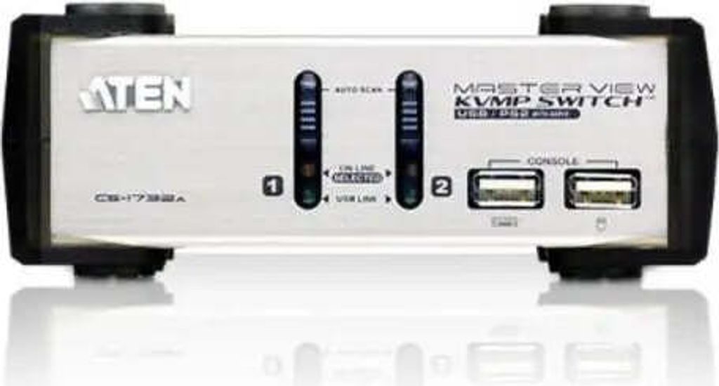KVMP-Switch, ATEN CS1732A, 2-Port, PS/2-USB, VGA/Audio