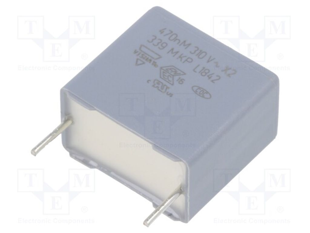 2x Kondensator: 470nF 15mm 20% X2 10x16,5x17,5mm BFC233922474 kondensatoren X2/Y2