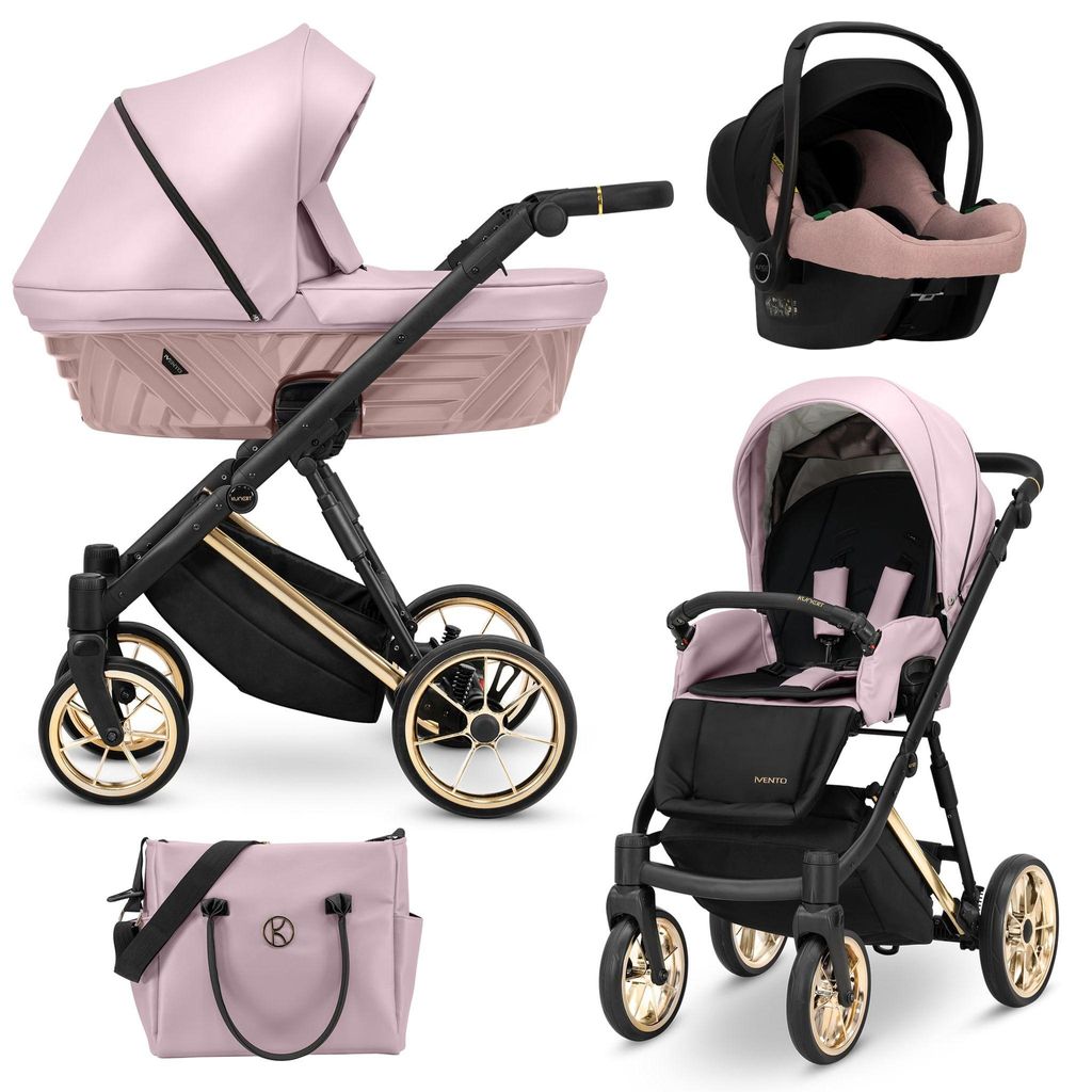 Kinderwagen Kunert Ivento Premium 3in1 - goldene Produktbild 