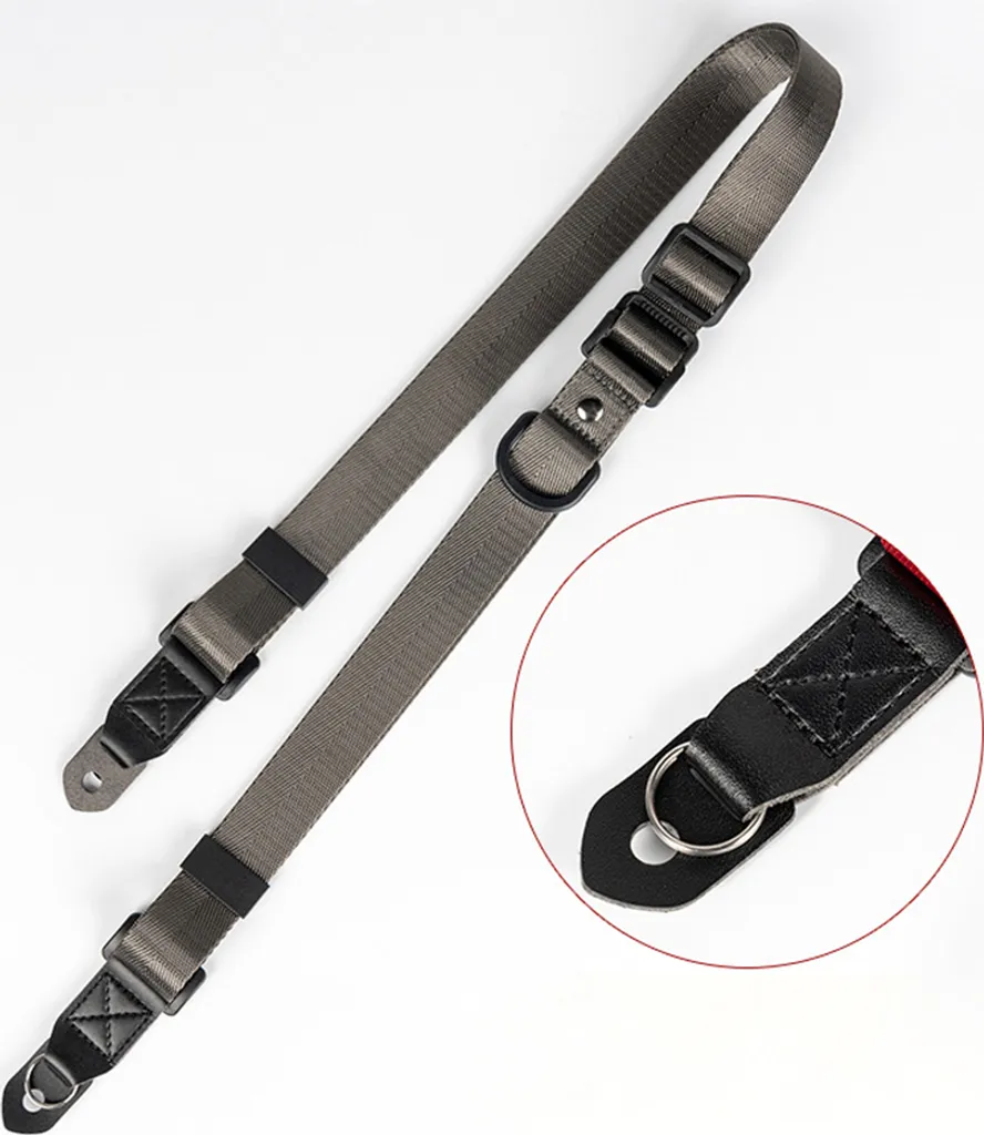 Cinghia Fotocamera Regolabile Bracciale Fuso - Grigio Scuro SLR